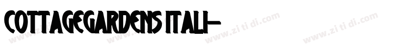 CottageGardens Itali字体转换